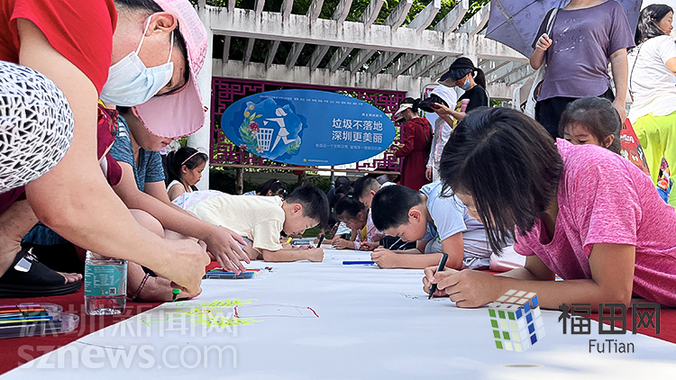 “童”心共绘，园岭街道红荔社区开展亲子绘画活动